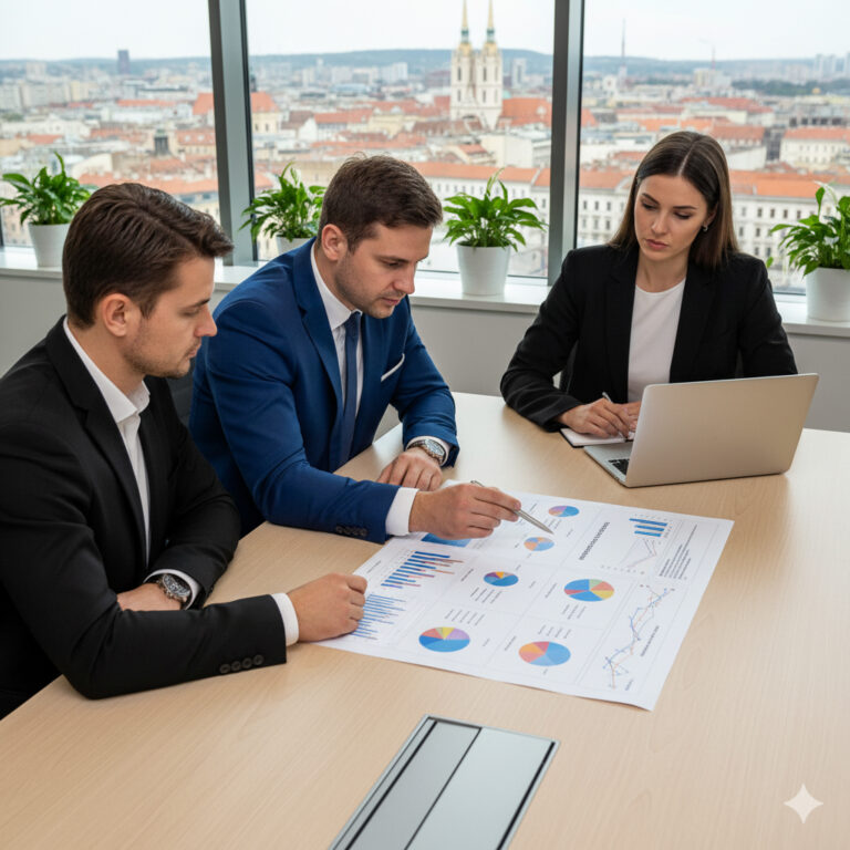 Tim Aning Usluge analizira financijske izvještaje u Zagrebu.